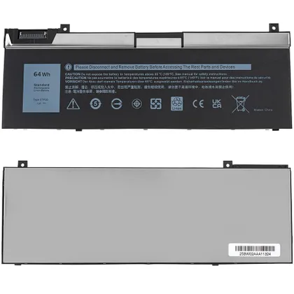 фото, Батарея для ноутбука DELL 0H6K6V INNER (Precision: 7740,7330,7540) 7.6V, 64Wh, Black
