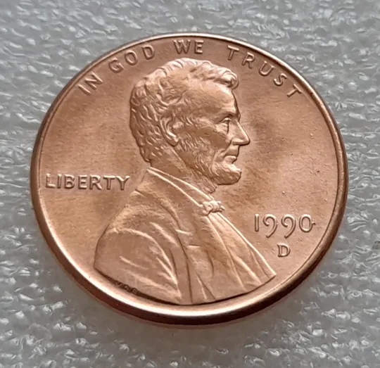 (8113 ря) 1 цент 1990 D США Ціна