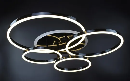 Люстра потолочная LED с пультом A55021/4-RGB-bk-k Черный 12х69х79 см. З аукціону