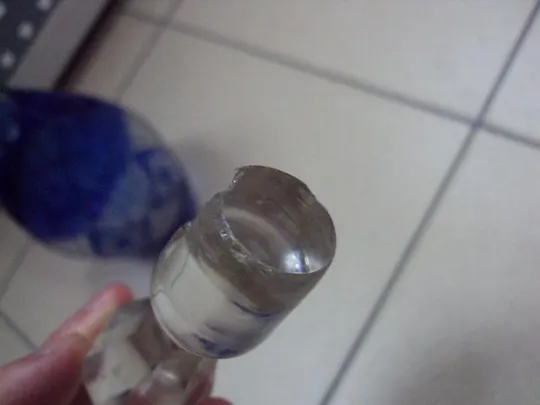 Графин хрусталь кобальтовое стекло высота 25,5 см, с крышкой 32,5 см (скол на крышке) №11579 Продаж