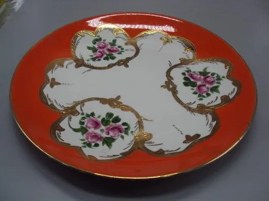 Тарелка большая Добруш узор цветы розы пионы фарфор Добрушский фарфоровый завод диаметр 30 см №10749 Характеристики