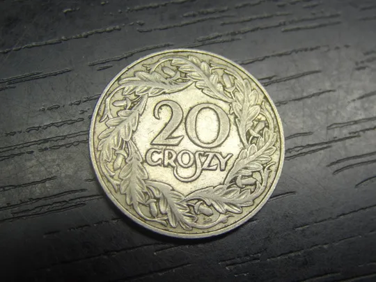 20 грошей 1923 Польща нікель Ціна