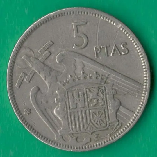 Купити 5 песет 1957 (1967) року Іспанія [БР]
