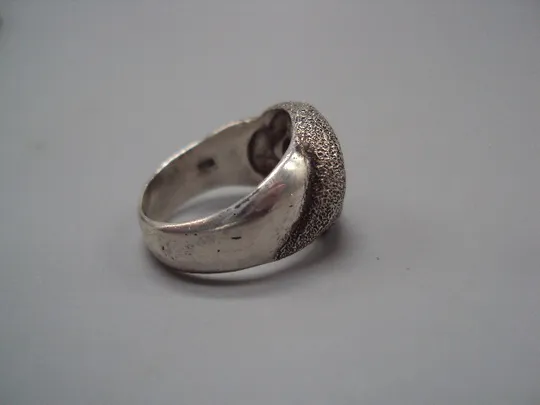 Женское кольцо перстень белые вставки серебро 950 проба вес 9,26 г 17 размер №15585 Де купити