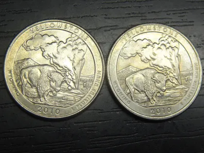 фото, 1/4 долара США 2010 Єллоустон (два різновиди)