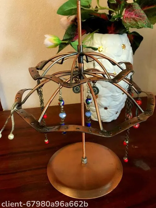 Оригінальна металева підставка органайзер для зберігання прикрас/біжутерії у вигляді парасольки Ціна