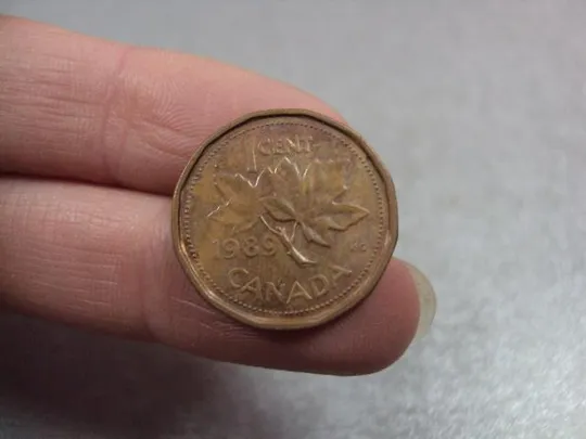 Купити монета канада 1 цент 1989 №9519