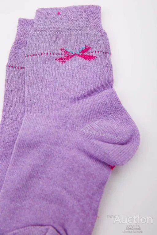 Детские носки для девочек, сиреневого цвета, 167R620 З аукціону