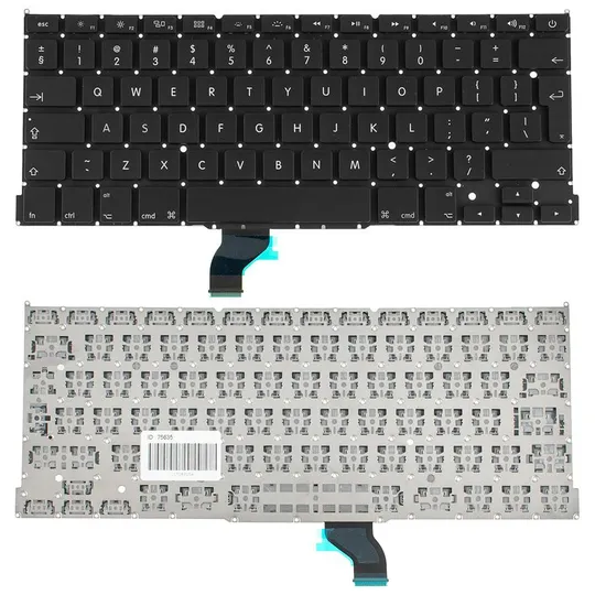 Купити Клавіатура для ноутбука APPLE (MacBook Pro Retina: A1502 (2013-2015)) eng, black, BIG Enter