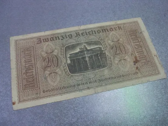 банкнота 20 марок 1939 германия №203 Недорого