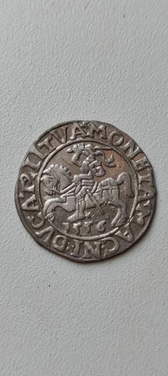Купити Средневековая монета Серебряный полугрош 1556 года Литва ,отличное состояние ns363.