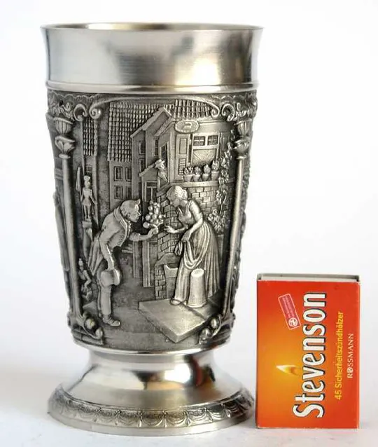 Антикварний келих К. Шпіцвег 400 мл олово Germany Де купити