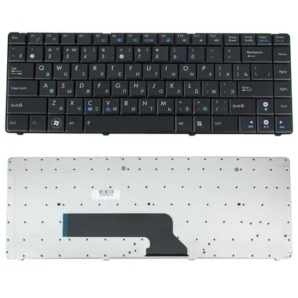 фото, Клавіатура для ноутбука ASUS (K40, F82, P80, P81, X8 series), rus, black