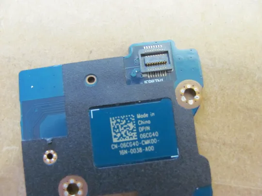 номер1002-13 плата кнопка вкл  0DM9CY 06CG40 NBX0002NA00 NBX0002SI00  для Dell Precision 7750 7760 7550 7560 оригінал Плата кнопки включеня Кнопкова плата Кнопковий модуль Плата управління кнопками Плата кнопки живлення Laptop Power button board Продаж