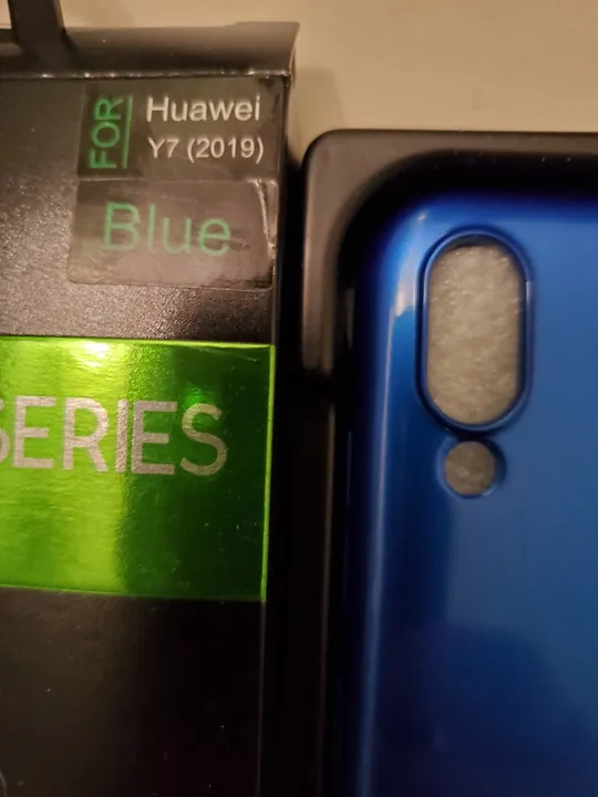 Чехол чохол бампер Huawei Y7 2019 Blue Де купити