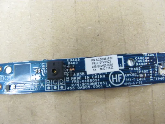 номер0251-5 мікрофонна плата 01ER051 455.0AB05.0001  для Lenovo ThinkPad T570 T580 P51S оригінал Продаж