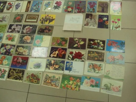 Купити открытка поздравляю цветы подписные лот 168 шт №9417