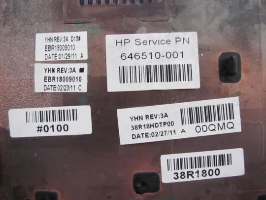 №156-5 сервісна кришка 646510-001 EBR18009010 38R18HDTP00 для HP G7-1000 G6 G7 оригінал З аукціону