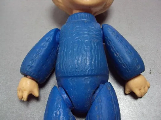 Кукла пластик дутыш фабрика Победа Киев клеймо мишка ссср 28 см №10305 З аукціону