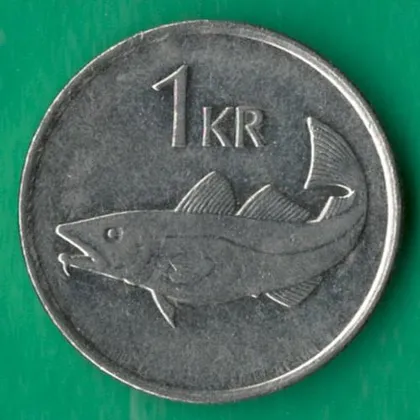 фото, 1 крона 1992 року Ісландія [КВ]