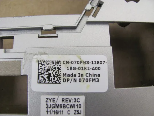 568-1 Кришка дно піддон корпуса 070FM3 для Dell XPS 15 L501X L502X P11F оригінал З аукціону