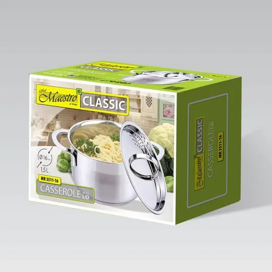 Кастрюля с крышкой Maestro MR-3511-24 5 л 24 см Інтернет-аукціон