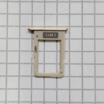 фото, Тримач сім-карти Samsung J730F Galaxy J7 2017 для телефона (Gold) оригінал з розборки