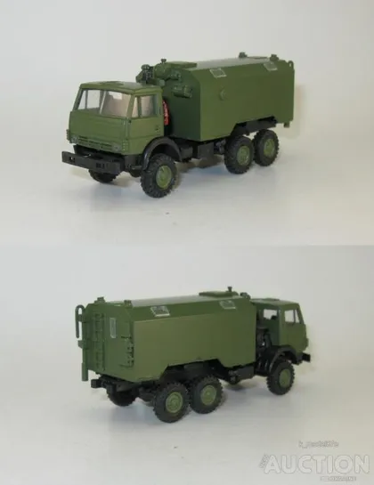 фото, КАМАЗ 43101 кунг военный - 1:87 H0
