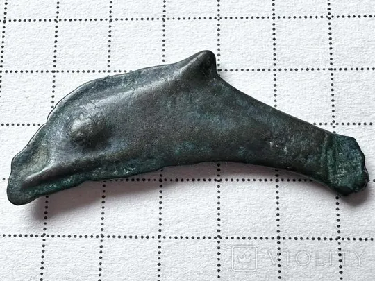 Купити Ольвійський дельфін монета великого відносно розміру як для цього типу  nf659