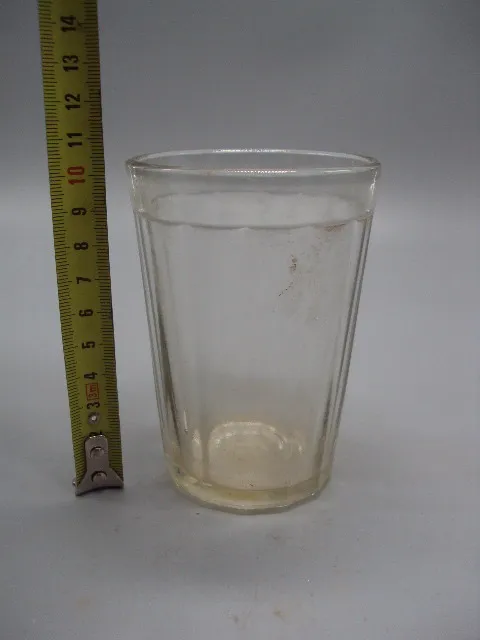 Купити Стакан граненый маленковский с круглым ободком стекло ссср АА высота 10,3 см, диам. 7,4 см №15707