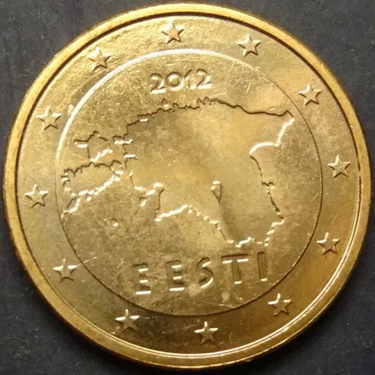 2 євроценти 2012 Естонія UNC Ціна