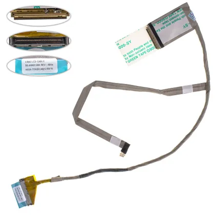 фото, Шлейф матриці для ноутбука LENOVO (B460), LED, роз'єм під камеру (50.4HK01.004)