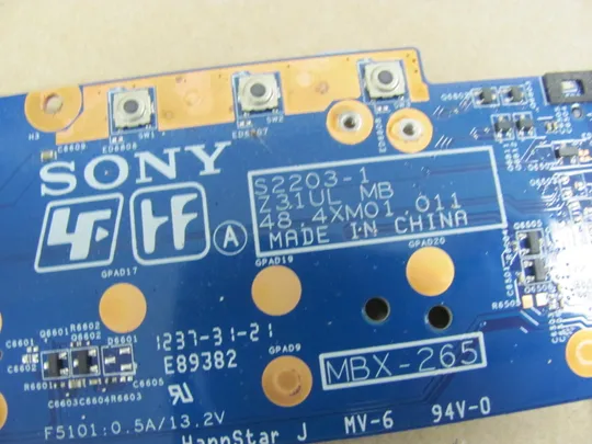 664-25 материнська плата 48.4XM01.011 SR0N8  i5-3317U  для SONY VAIO  SVT131A11M SVT13 SVT131  оригінал Характеристики