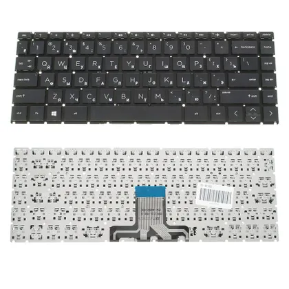 фото, Клавіатура для ноутбука HP (14-CM, 14-CK) rus, black, без фрейма