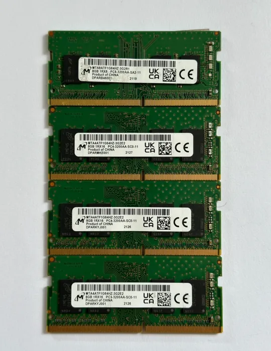 Продам DDR4 8gb озу ram оперативна пам&#039;ять so-dimm 2400-2666 MHz Kingston Samsung Micron З аукціону