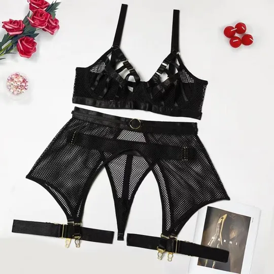 Комплект женского нижнего белья 13197 L черный Характеристики