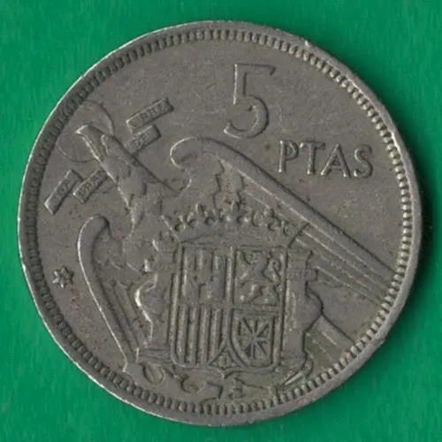 Купити 5 песет 1957 (1974) року Іспанія [БР]