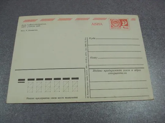 открытка роза 1976 папикьяна №10973 З аукціону