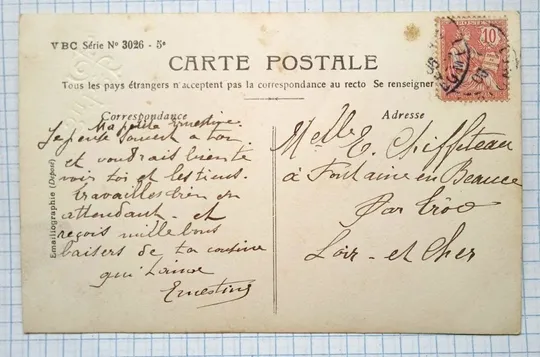 Купити Поштова картка листівка Світлого Великодня 1906 р. Франція Dc038