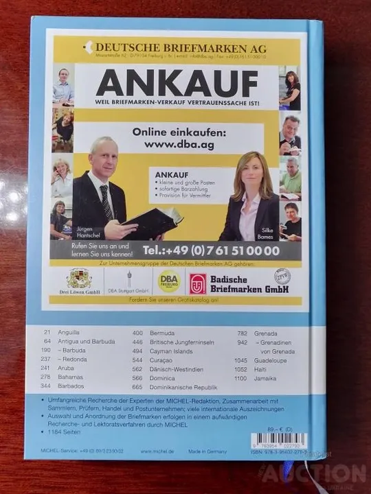 Каталог марок -Michel-Два (2) Тома - Карибские острова-2019/2020. Новое последнее издание. Новые-Люкс-Идеал. Продаж