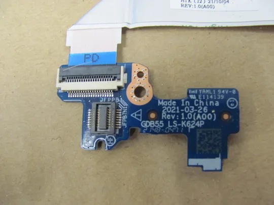 717-20 плата кнопки вкл NBX0002SD00 03X0FJ LS-K624P  для Dell Precision 7550 M7550  7560  оригінал Продаж