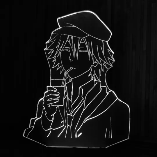 Акриловий світильник-нічник Рампо Едогава білий tty-n001623 Ціна