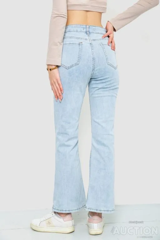 Джинсы женские стрейч, цвет голубой, 129R0057 Продаж