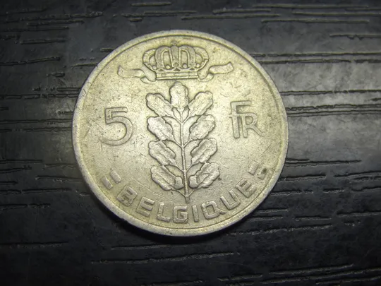 5 франків Бельгія 1949 Belgique Ціна