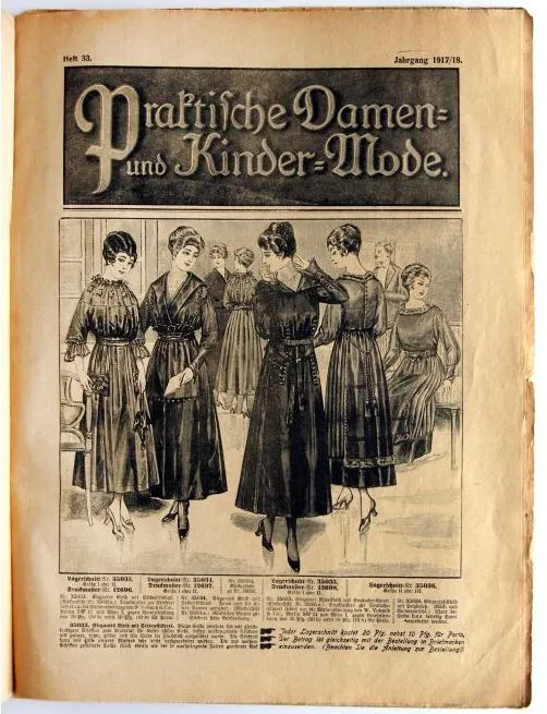 Журнал Praktische Damen- und Kinder-Mode Nr. 33/1917-18 гг. Німеччина Fv8.6 Ціна