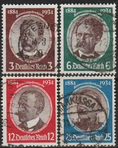 фото, 1934 - Рейх - Колонізатори Mi.540-43 _38.0 €