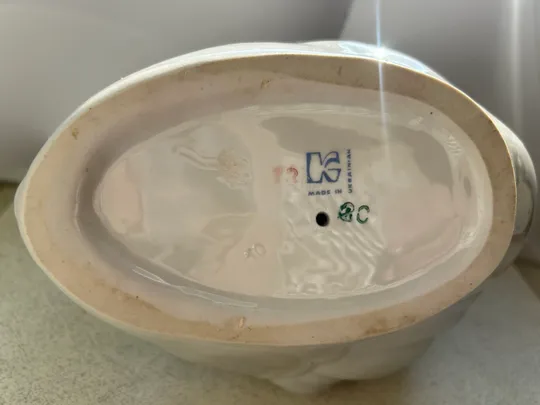 Фарфорова ваза - цукерниця "Лебідь" Перламутр Київський ЕКХ завод 70-ті роки СССР Де купити