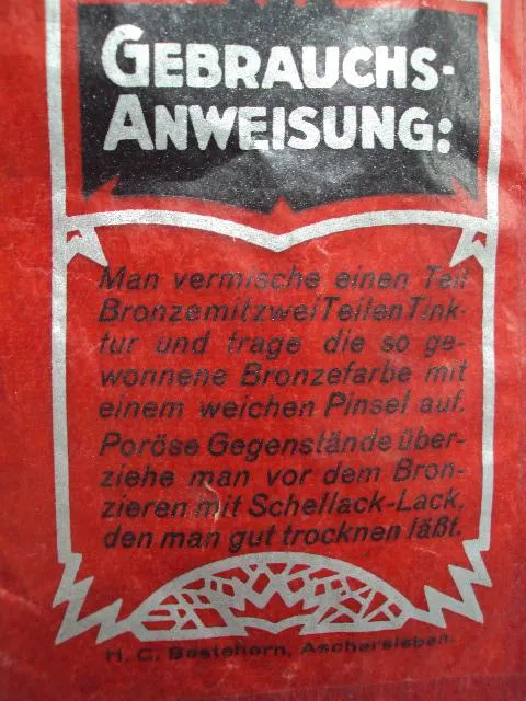 Пакетик с наполнением Лаковая бронза Карл Шленк Нюрнберг Schlenk's lackbronzen Carl Schlenk №13511 Де купити