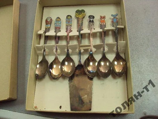 Купити десертный набор чайные ложки и лопатка репка мнц