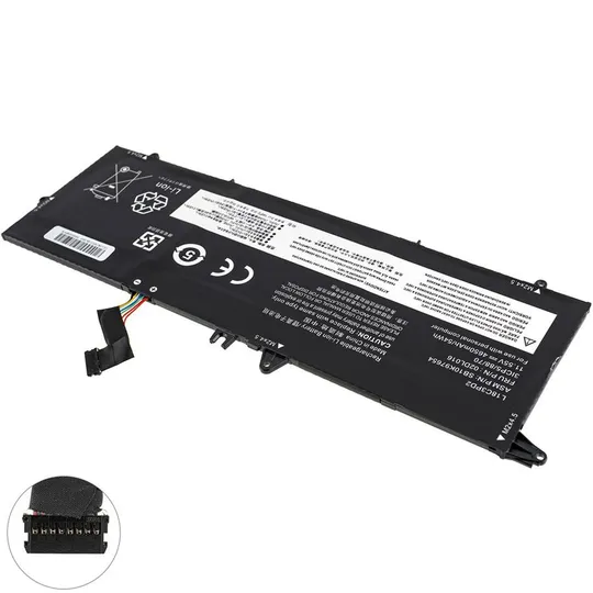 Купити Батарея для ноутбука LENOVO L18L3PD1 (ThinkPad T490s, T495s) 11.55V 4650mAh Black